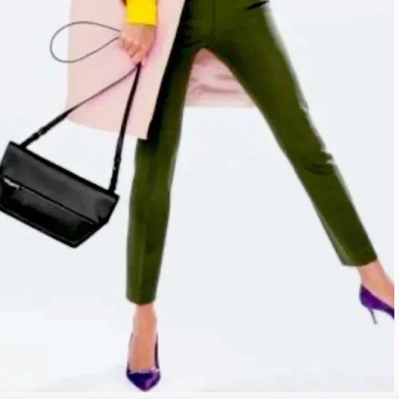 J. Crew Bennet Leather Crossbody / Clutch/ Shoulder Flip Black BAG